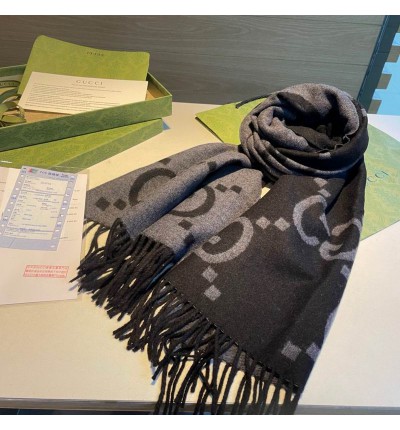 Gucci scarf 45x195cm cotton-silk