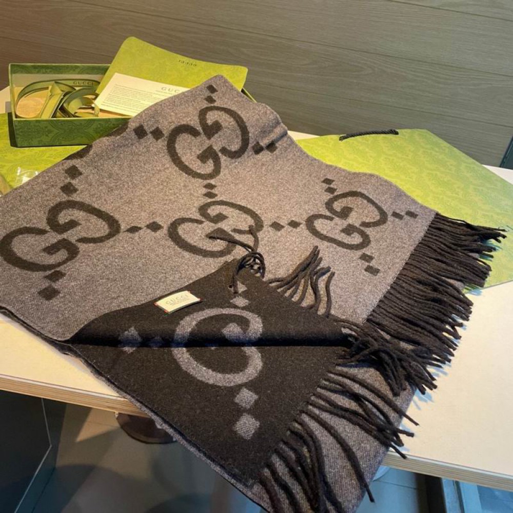 Gucci scarf 45x195cm cotton-silk Accesories