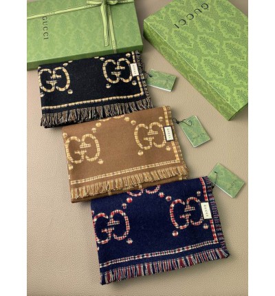 Gucci scarf 180x47cm cotton silk