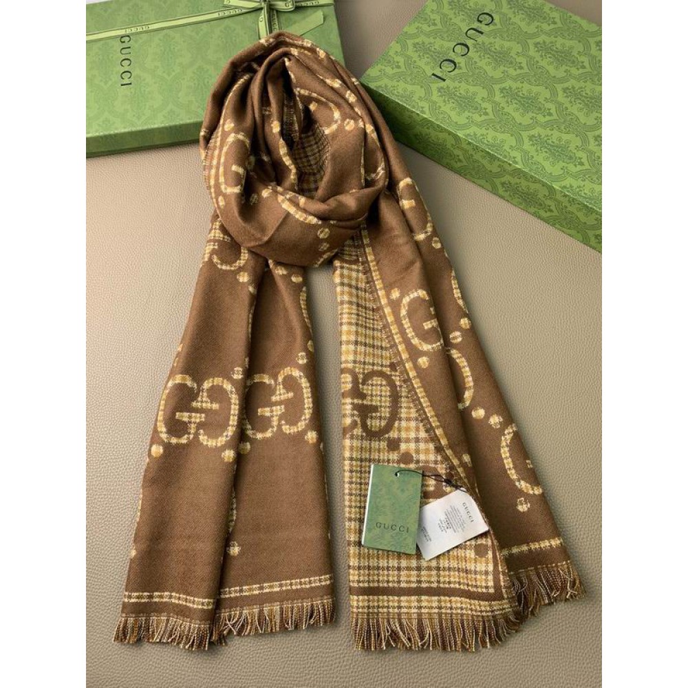 Gucci scarf 180x47cm cotton silk Accesories