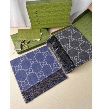 Gucci scarf 194x34cm cotton silk