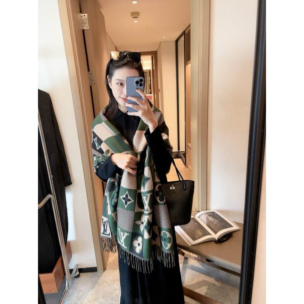 Lv scarf 180x65cm cotton silk Accesories