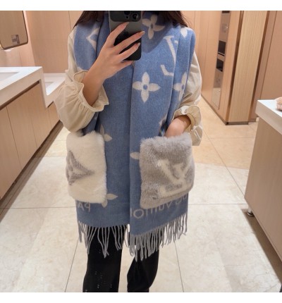 Lv scarf 190x45cm cotton silk