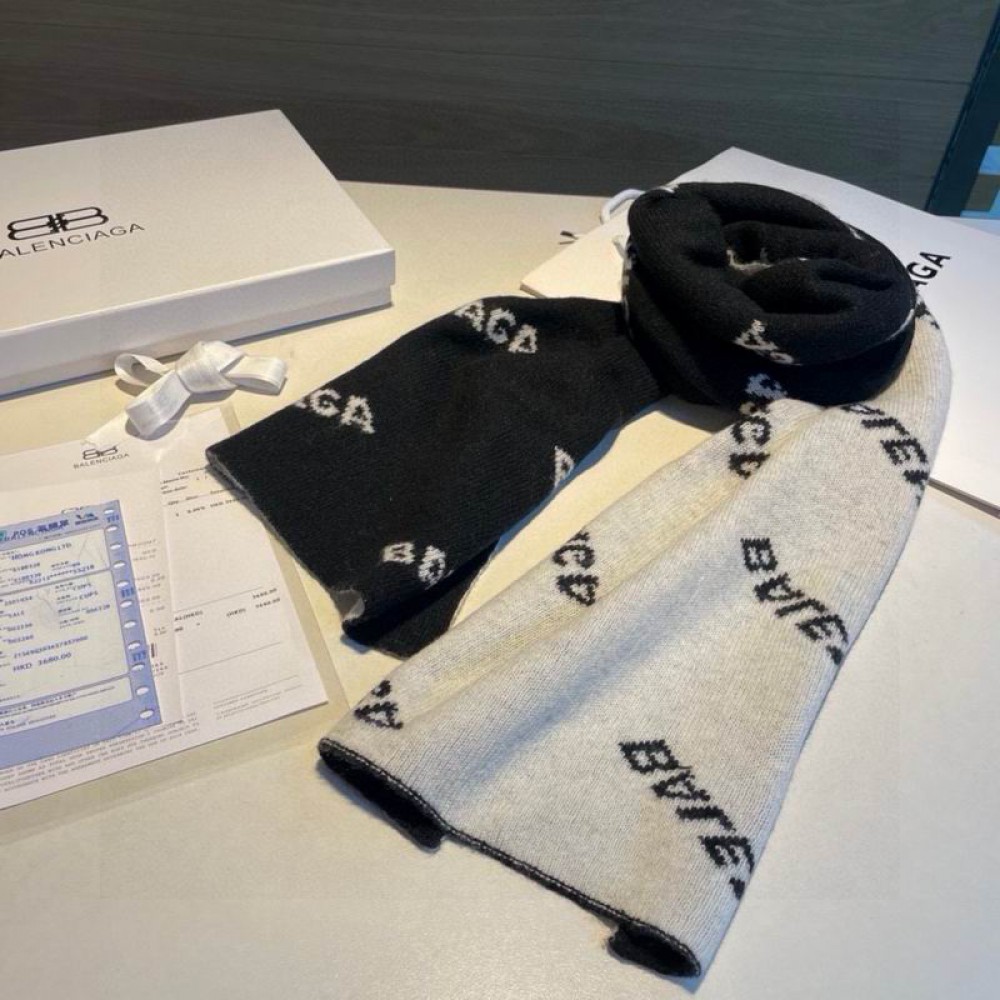 Balenciaga scarf 200x38cm cotton silk Accesories