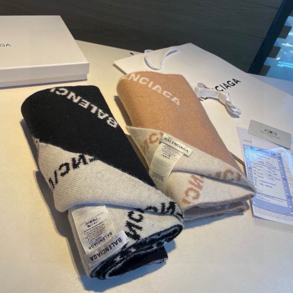 Balenciaga scarf 200x38cm cotton silk Accesories