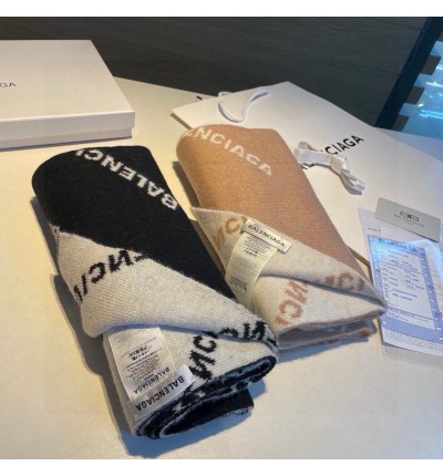 Balenciaga scarf 200x38cm cotton silk