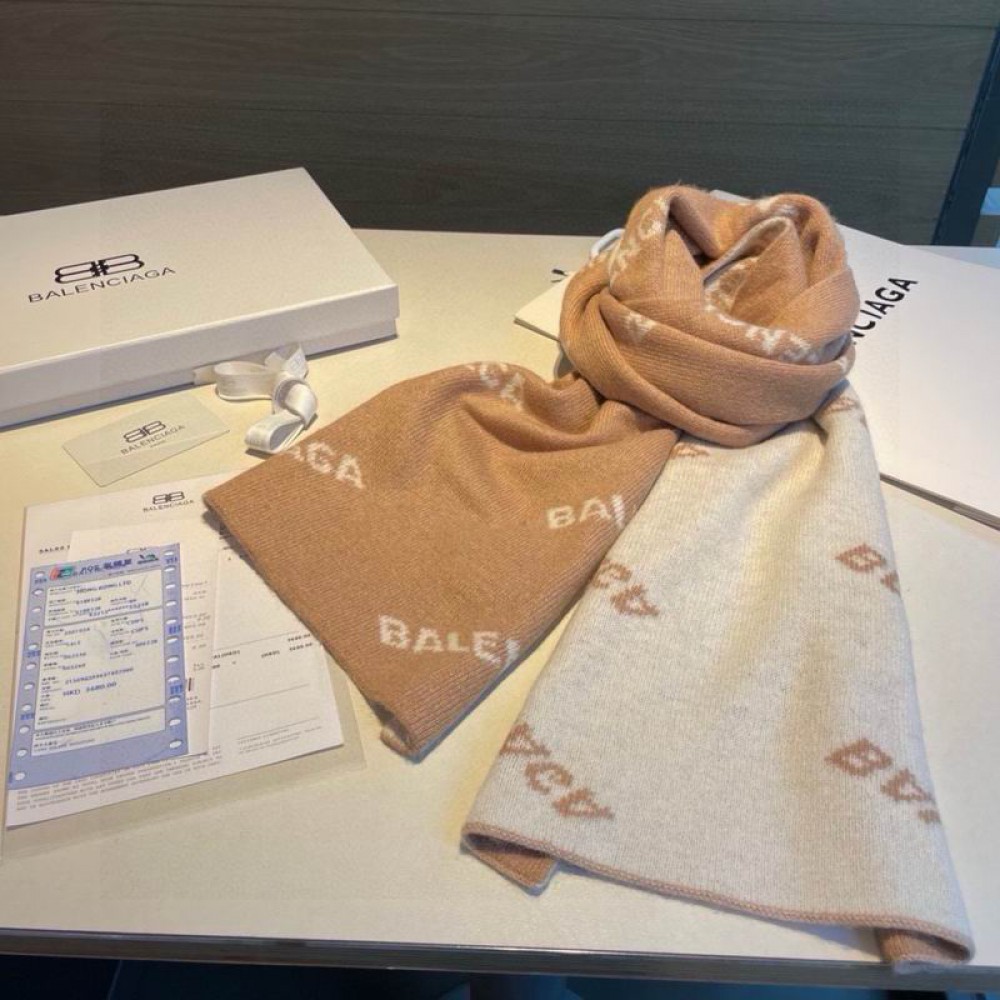 Balenciaga scarf 200x38cm cotton silk Accesories