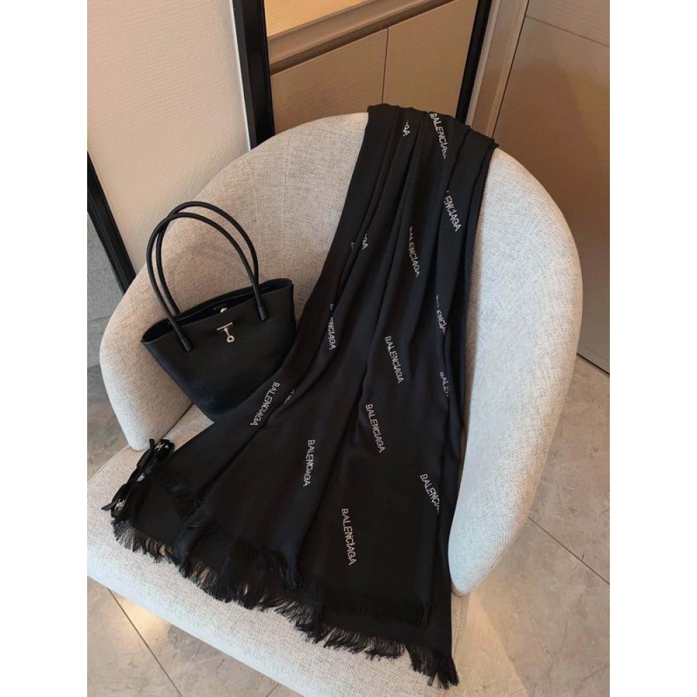 Balenciaga scarf cotton silk 180x65cm Accesories