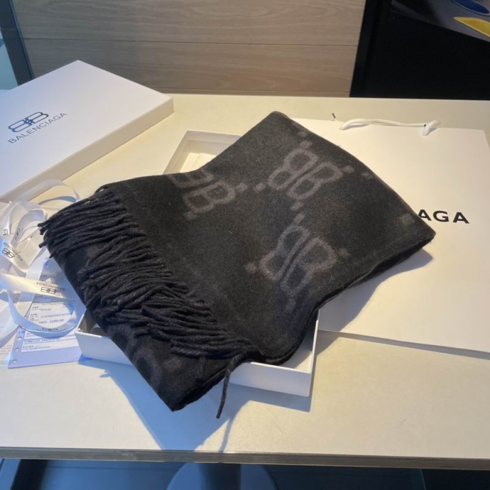 Balenciaga scarf cotton silk 180x45cm Accesories