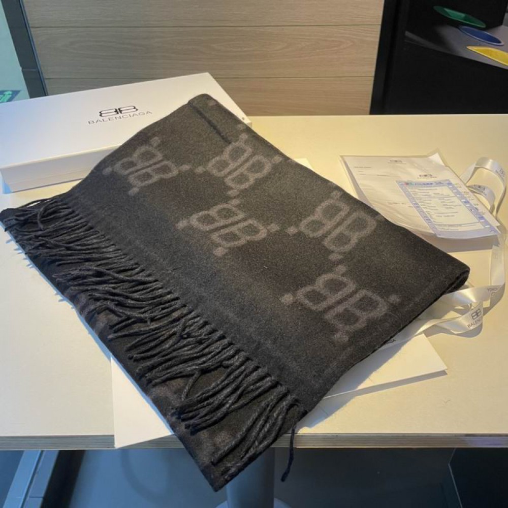 Balenciaga scarf cotton silk 180x45cm Accesories