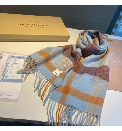 Burberry scarf 180x30cm cotton silk