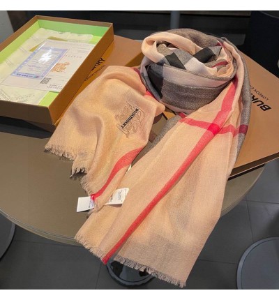 Burberry scarf 200x90cm cotton silk