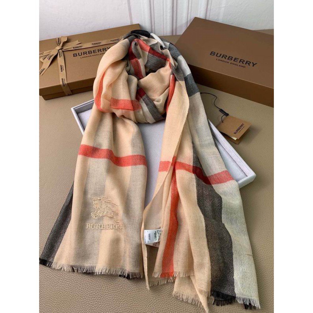 Burberry scarf 220x75cm cotton silk Accesories