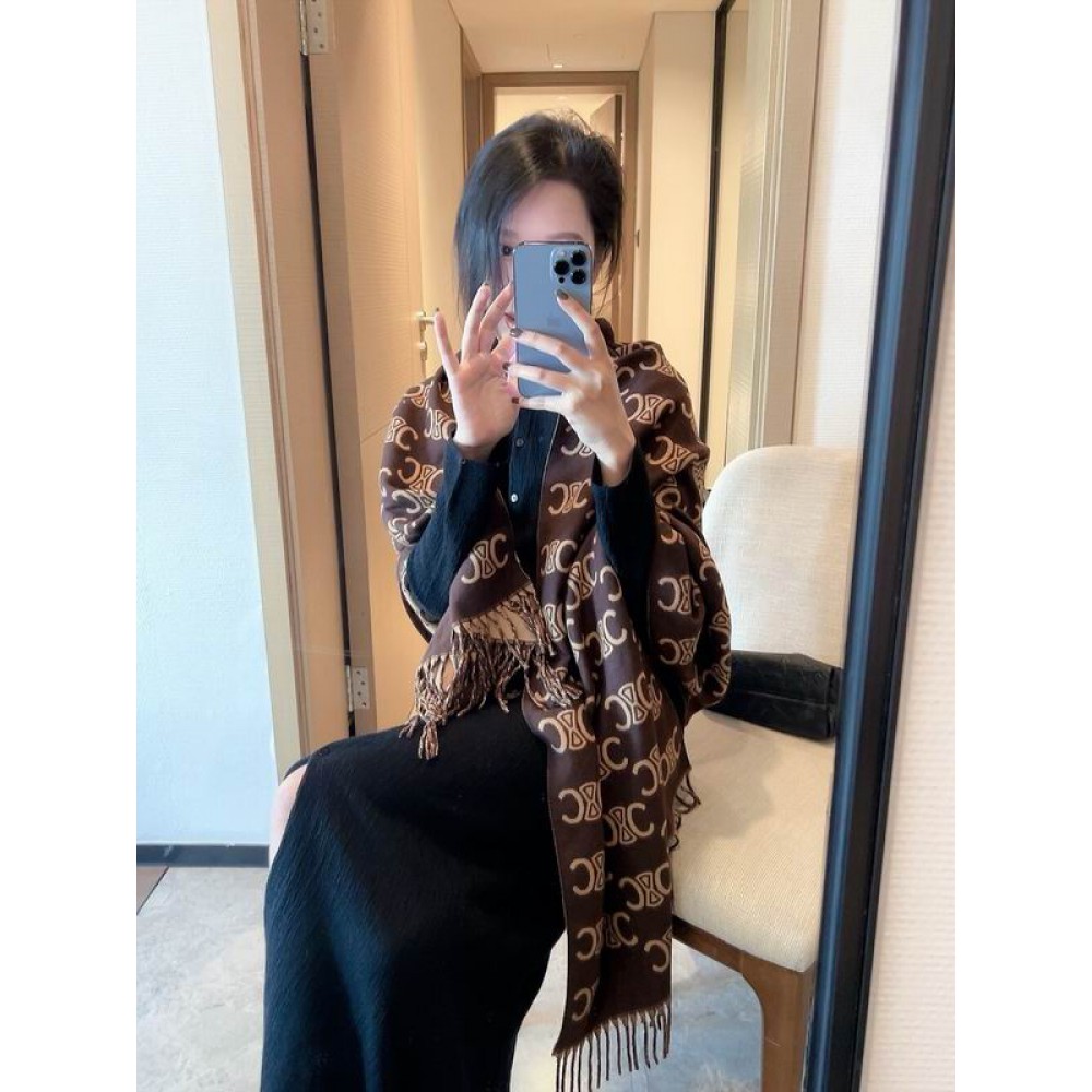 Celine scarf 180x50cm cotton silk Accesories