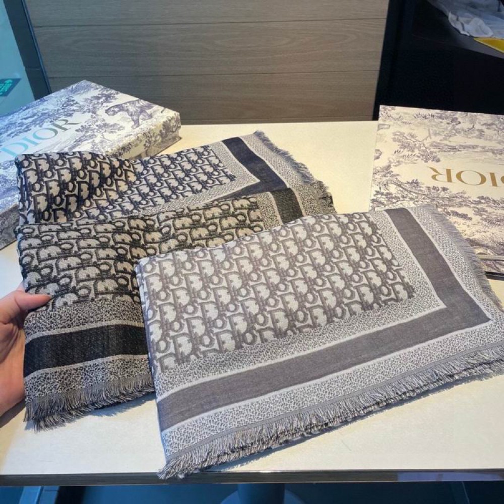 Dior scarfs 140x140cm cotton silk Accesories
