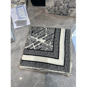 Dior scarfs 140x140cm cotton silk Accesories