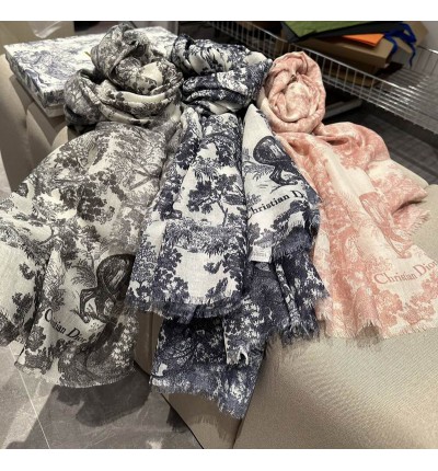 Dior scarfs 180x140cm cotton silk