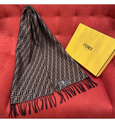 Fendi scarf 180x30cm cotton silk