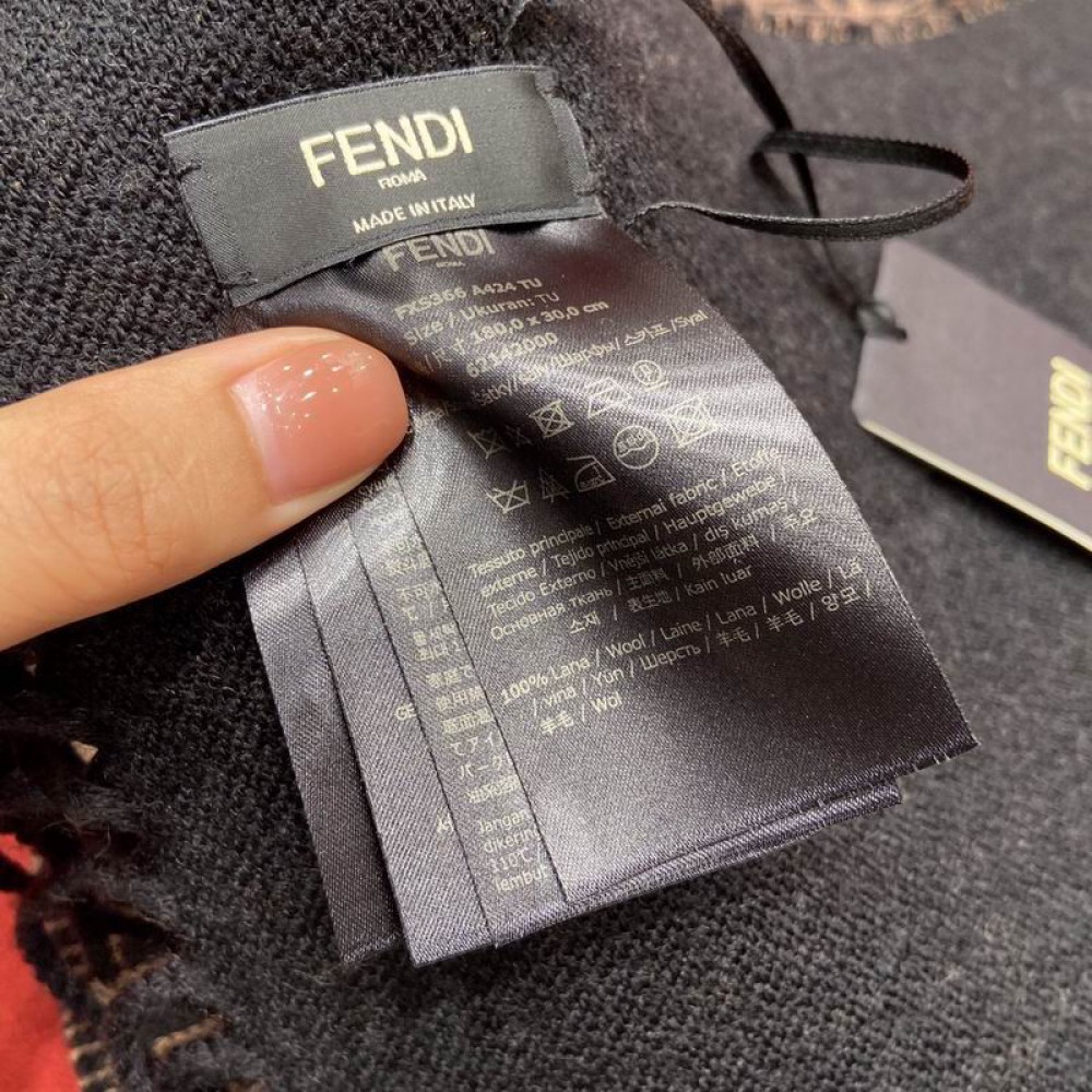 Fendi scarf 180x30cm cotton silk Accesories