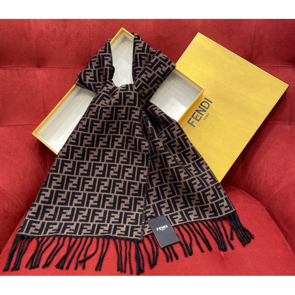 Fendi scarf 180x30cm cotton silk Accesories
