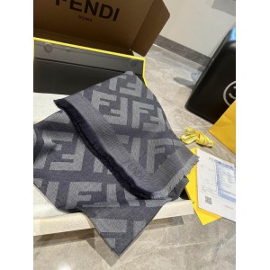 Fendi scarf 140x140cm cotton silk Accesories