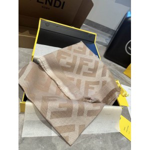 Fendi scarf 140x140cm cotton silk Accesories
