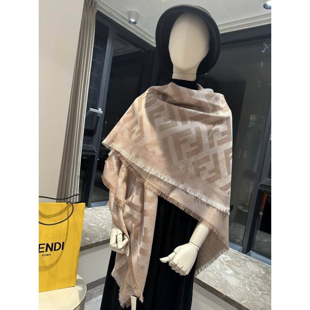 Fendi scarf 140x140cm cotton silk Accesories