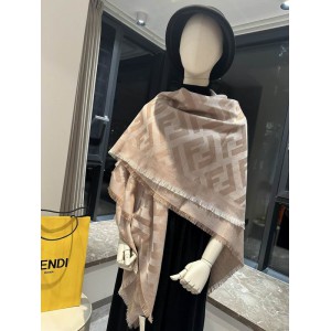 Fendi scarf 140x140cm cotton silk Accesories