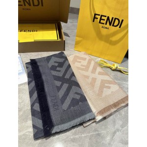Fendi scarf 140x140cm cotton silk Accesories