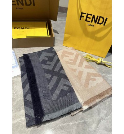 Fendi scarf 140x140cm cotton silk