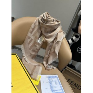 Fendi scarf 140x140cm cotton silk Accesories