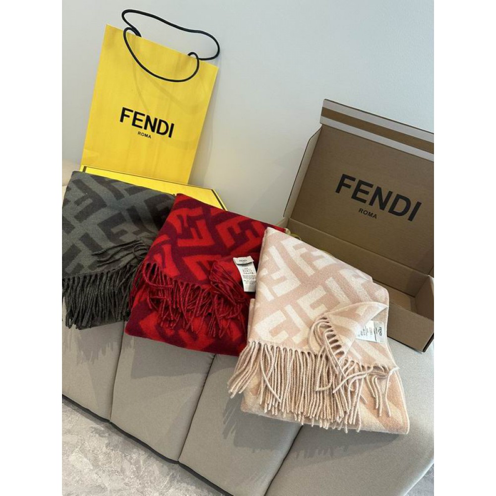 Fendi scarf 170x45cm cotton silk Accesories