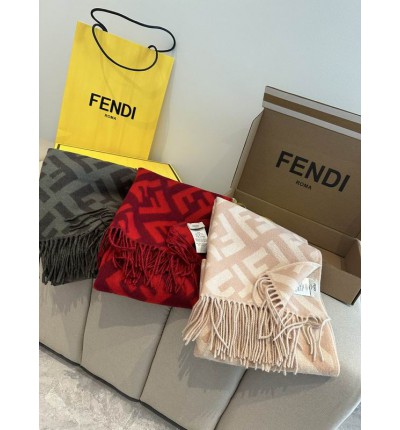Fendi scarf 170x45cm cotton silk
