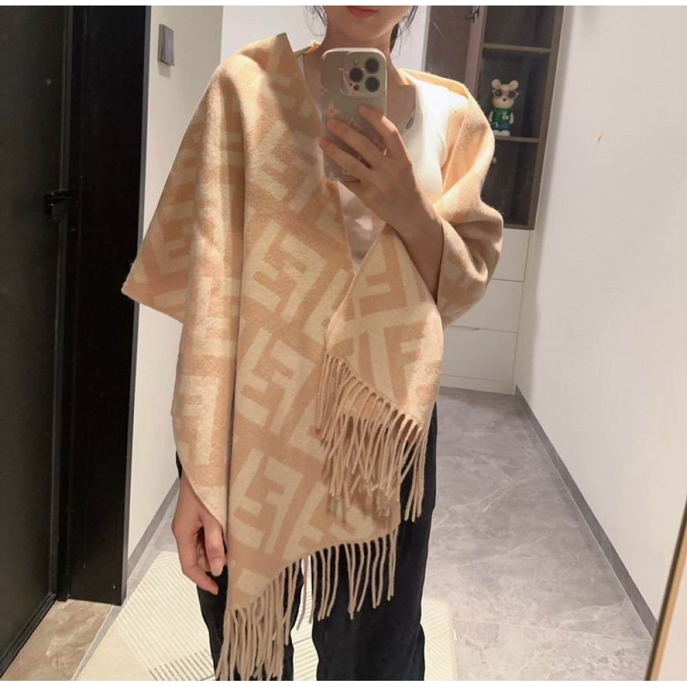 Fendi scarf 170x45cm cotton silk Accesories