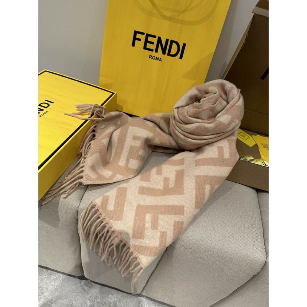 Fendi scarf 170x45cm cotton silk Accesories