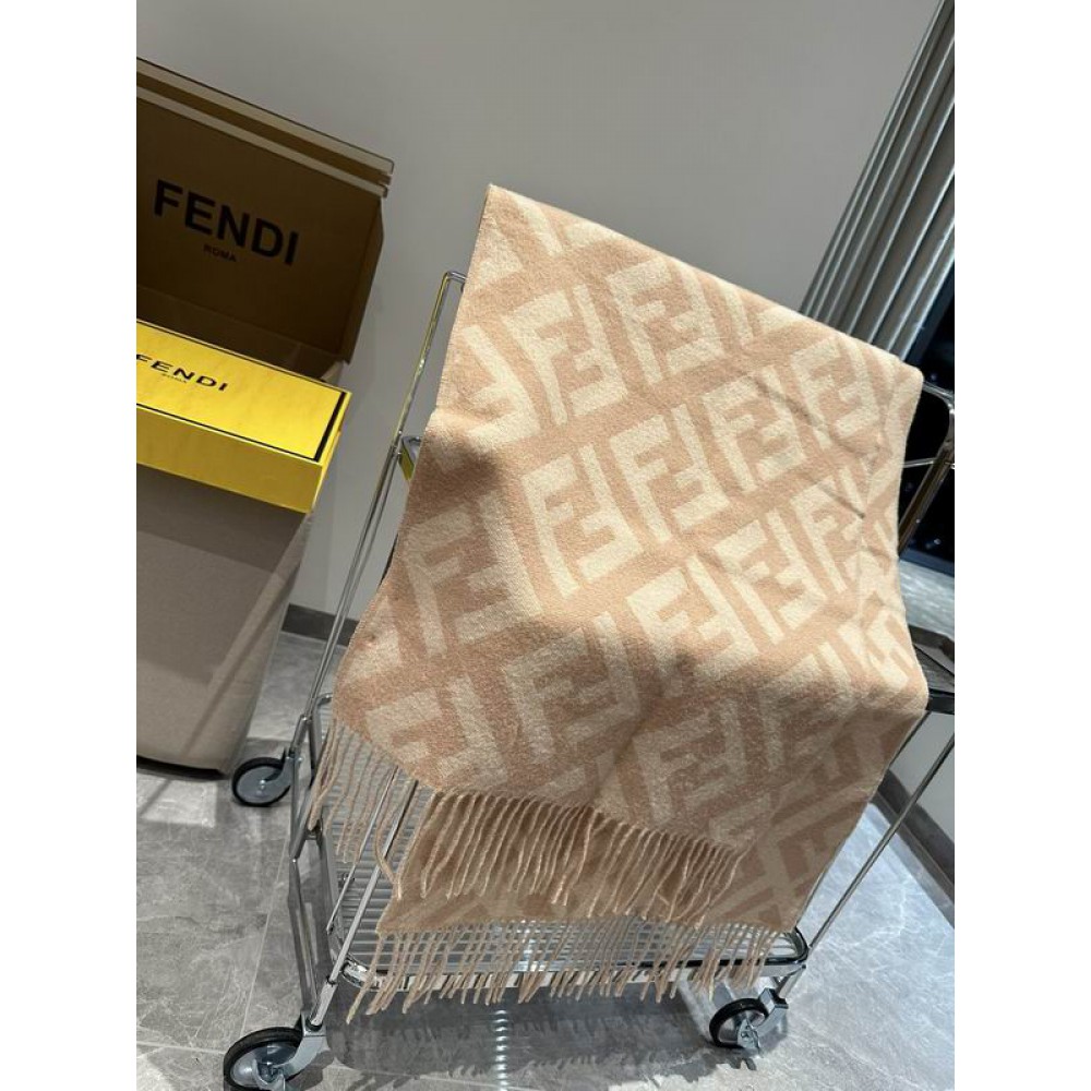 Fendi scarf 170x45cm cotton silk Accesories