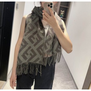 Fendi scarf 170x45cm cotton silk Accesories
