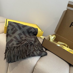 Fendi scarf 170x45cm cotton silk Accesories