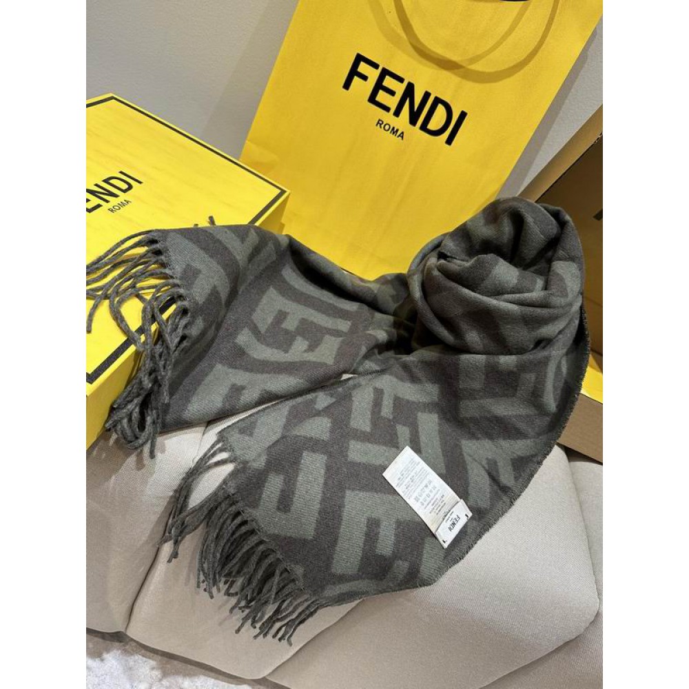 Fendi scarf 170x45cm cotton silk Accesories