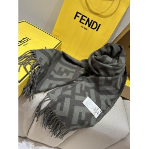 Fendi scarf 170x45cm cotton silk Accesories
