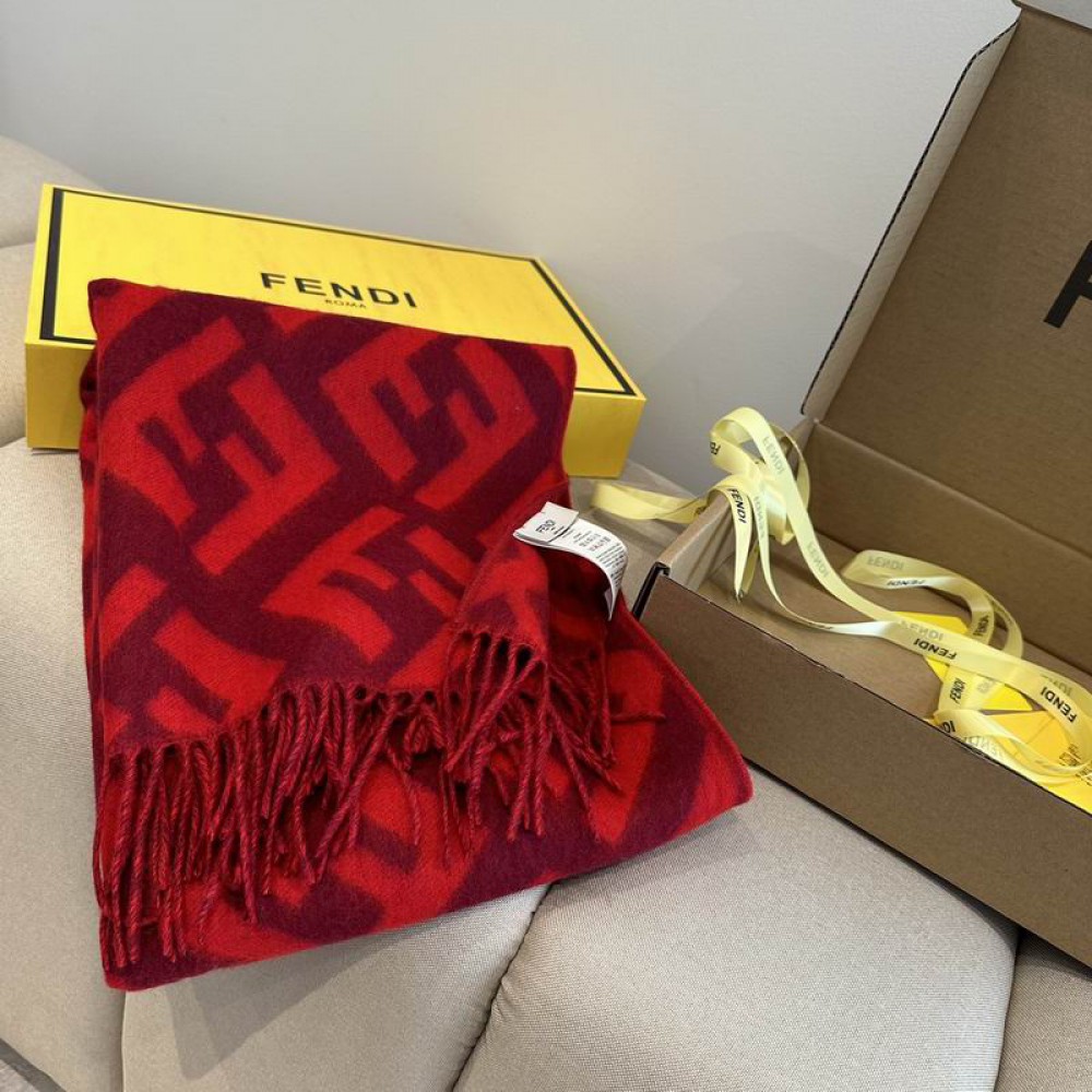 Fendi scarf 170x45cm cotton silk Accesories