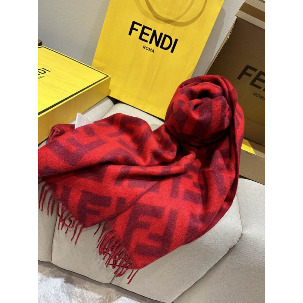 Fendi scarf 170x45cm cotton silk Accesories