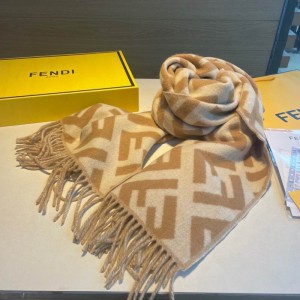 Fendi scarf 170x45cm cotton silk Accesories
