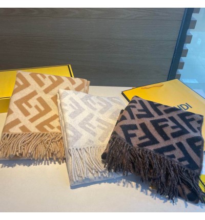 Fendi scarf 170x45cm cotton silk