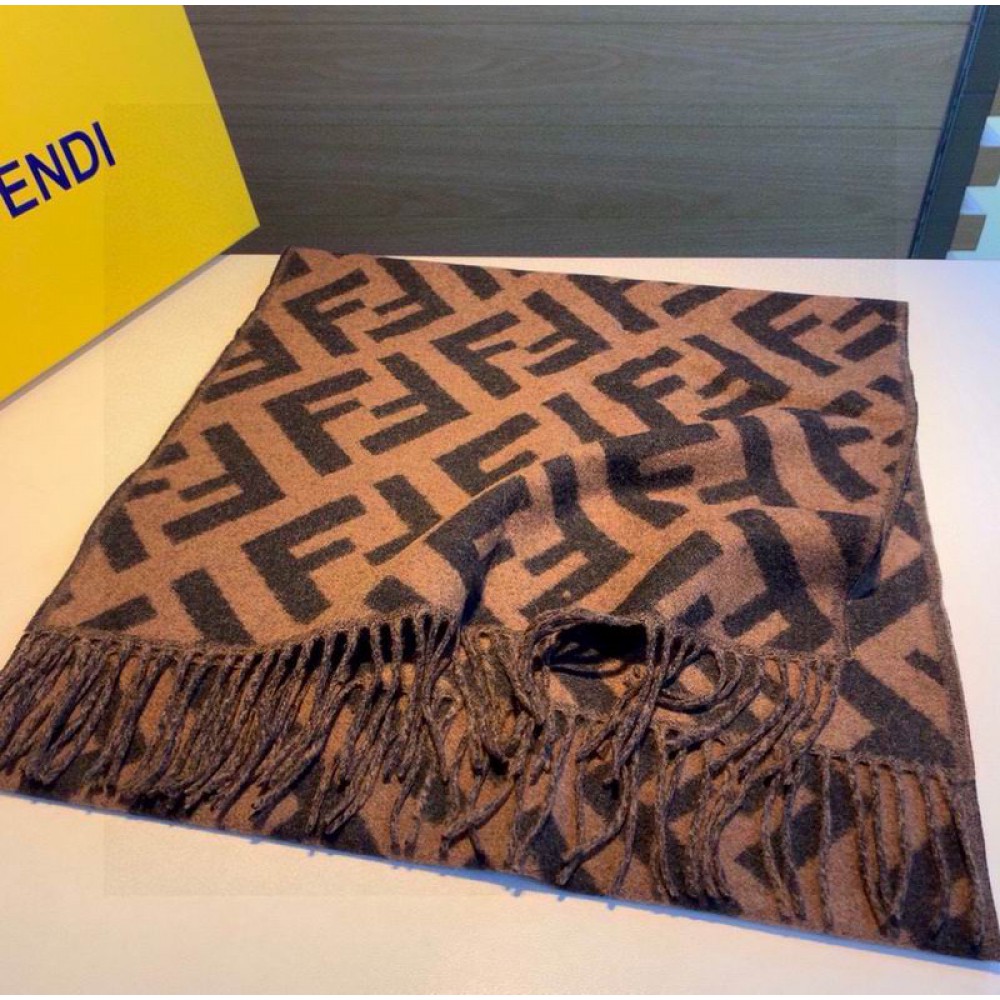 Fendi scarf 170x45cm cotton silk Accesories