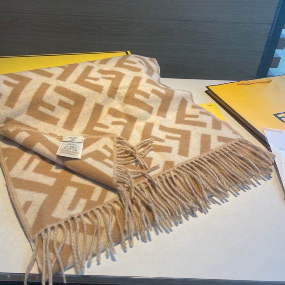 Fendi scarf 170x45cm cotton silk Accesories