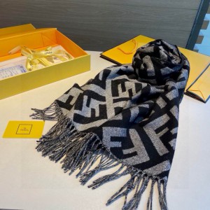 Fendi scarf 170x45cm cotton silk Accesories