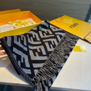Fendi scarf 170x45cm cotton silk Accesories