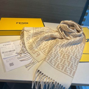 Fendi scarf 170x45cm cotton silk Accesories