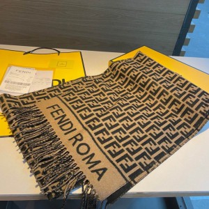 Fendi scarf 170x45cm cotton silk Accesories